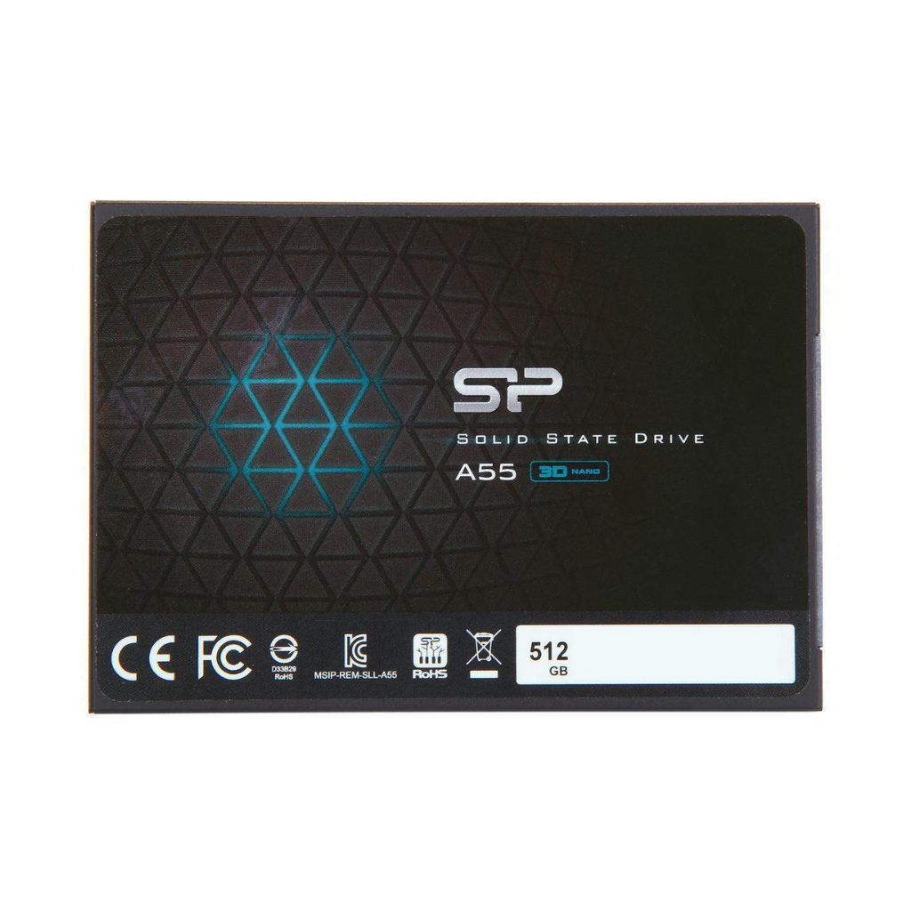SSD SILICON POWER A55, 2.5, 512 GB, SATA3 3D NAND flash - SLP-SSD-A55-512GB