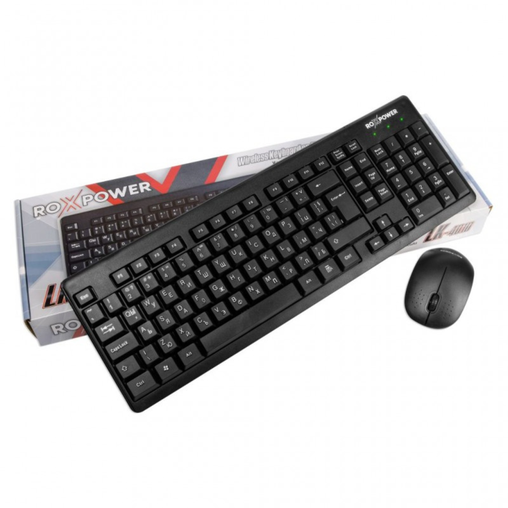 Комплект клавиатура, мишка RoxPower LK-4010 Wireless Desktop Set USB