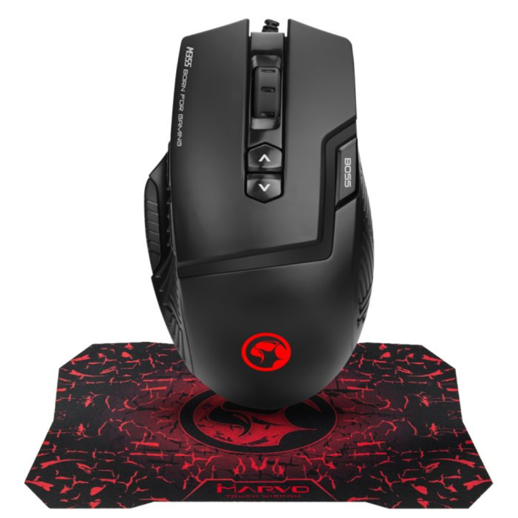 Marvo геймърски комплект COMBO 2-in-1 Mouse 1000Hz, Mousepad