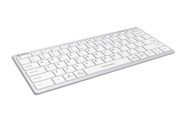 Безжична клавиатура A4TECH FBX51C FStyler Grayish White, Bluetooth, 2.4 GHz, USB-C, Кирилизирана, Бял - A4-KEY-FBX51C-WHITE