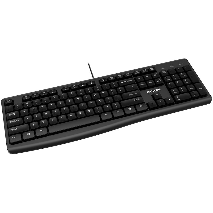 Wired Chocolate Standard Keyboard ,105 keys, slim design with chocolate key caps - CNE-CKEY5-BG